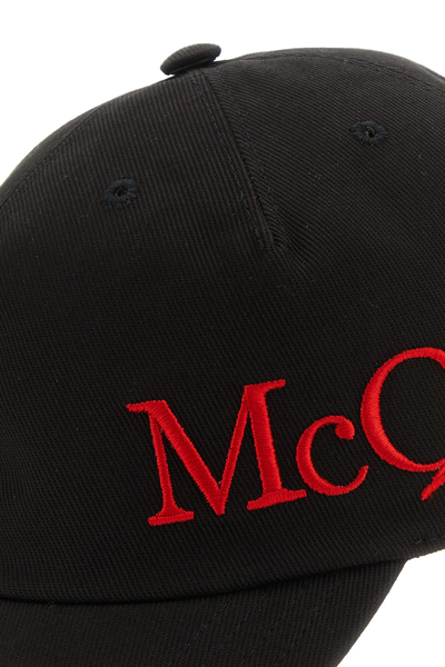 Alexander Mcqueen Logo Embroidered Baseball Cap