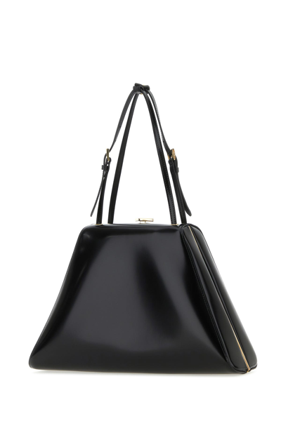 Prada Adjustable Handles Structured Leather Tote
