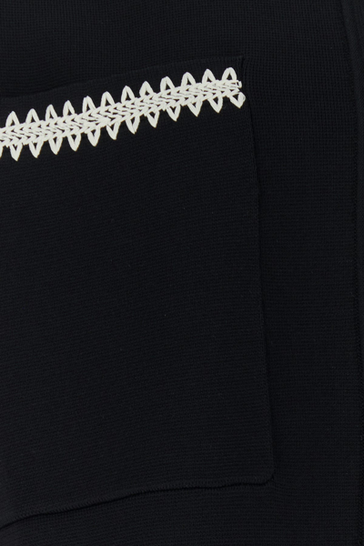 Nanushka Camicia In Misto Viscosa Stretch Nera  Donna