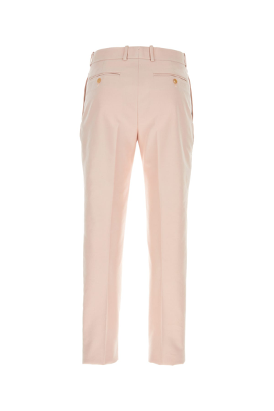 Alexander Mcqueen Delicate Hue Twill Pant In Pink