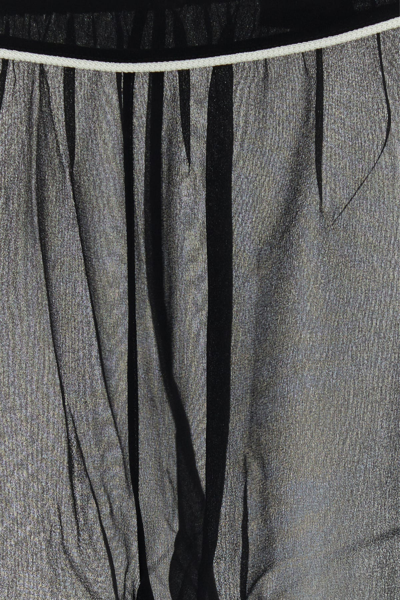 Bode Black Juana Sheer Silk Trousers