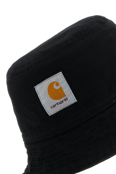 Carhartt Wip Black Cotton Bayfield Bucket Hat