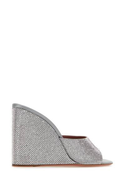 Amina Muaddi Sandals With Embellished Heels