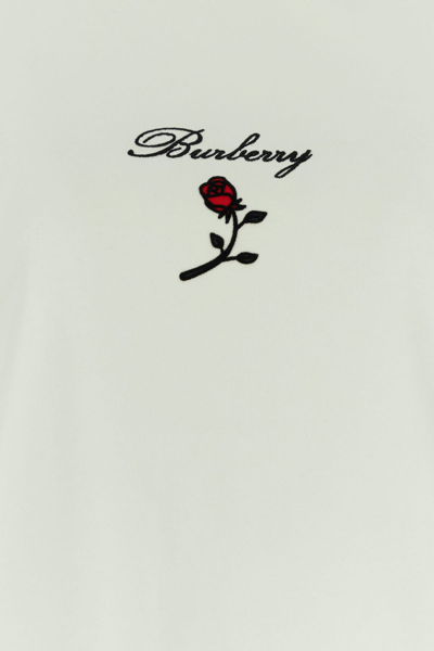 Burberry Crew Neck Floral Motif Short Sleeves T-shirt