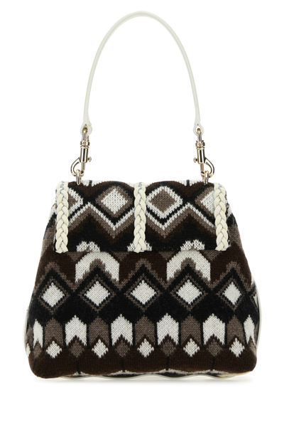 Chloé Embroidered Wool Small Penelope Handbag