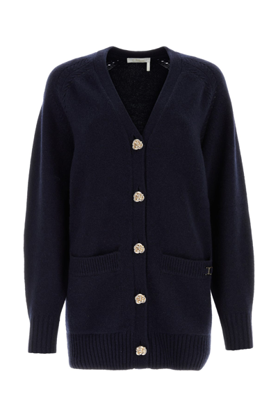 Chloé Knot-button Recycled Cashmere Cardigan