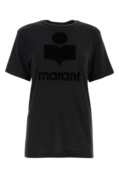 Isabel Marant Étoile Isabel Marant Etoile Black Linen Zewel T-shirt