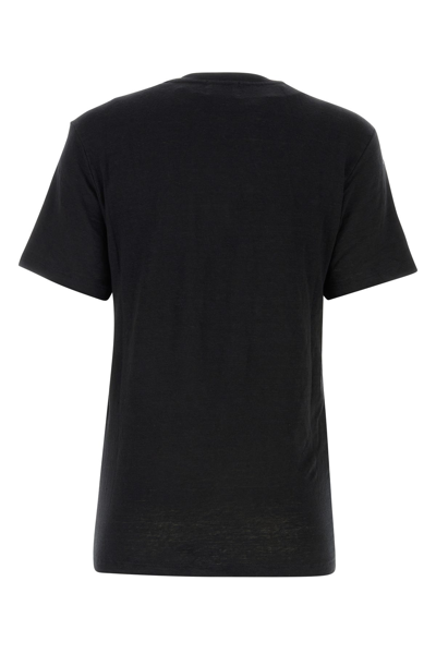 Isabel Marant Étoile Isabel Marant Etoile Black Linen Zewel T-shirt