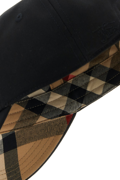 Burberry Women Black Polyester Blend Baseball Cap
