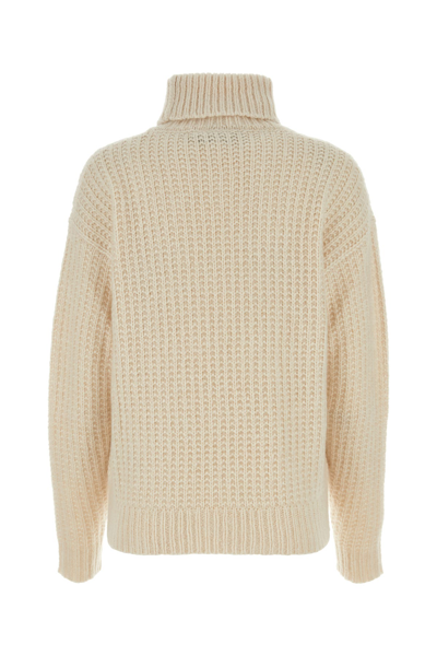 Gucci Turtleneck Cropped Ribbed Knit Sweater