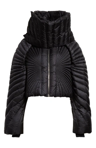 Shop Rick Owens X Moncler Radiance Convertible Down Jacket In Black