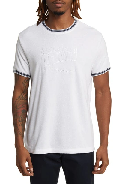 Shop Original Penguin Terry Cloth Ringer T-shirt In Bright White