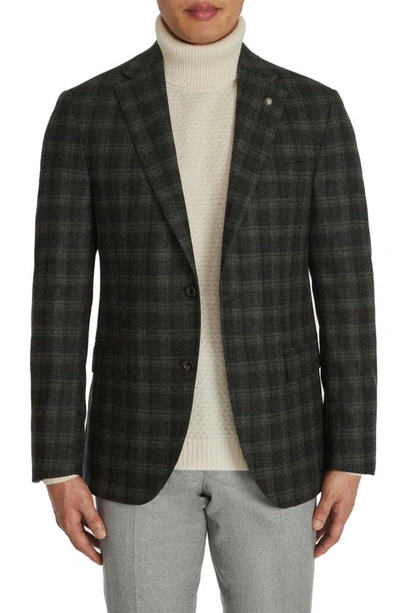 Shop Jack Victor Midland Plaid Wool & Cashmere Sport Coat In Grey
