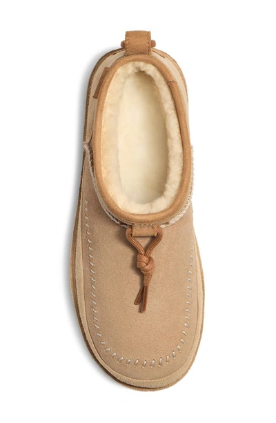 Shop Ugg Gender Inclusive Ultra Mini Crafted Regenerate Genuine Shearling Lined Bootie In Sand