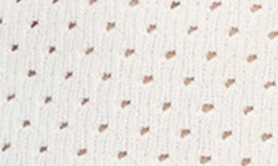 Shop Mango Open Stitch Cotton Sweater Slipdress In Off White