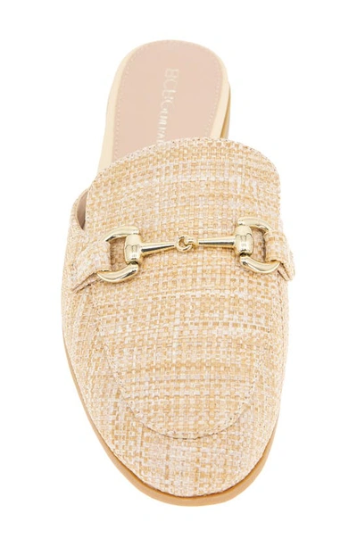 Shop Bcbgeneration Zorie Bit Mule In Natural Raffia