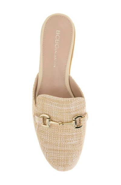 Shop Bcbgeneration Zorie Bit Mule In Natural Raffia