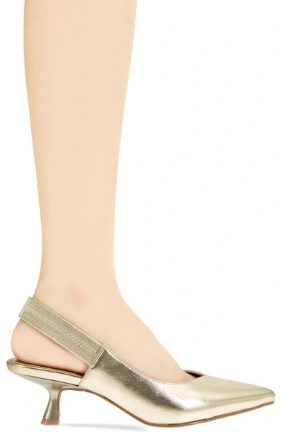 Bcbgeneration Kayla Slingback Pointed Toe Pump In Platino