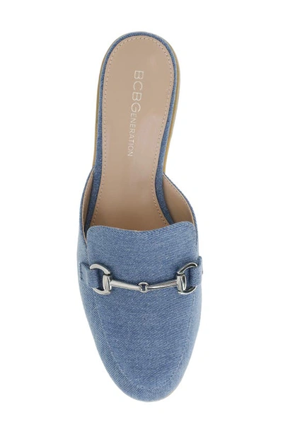 Shop Bcbgeneration Zorie Bit Mule In Denim