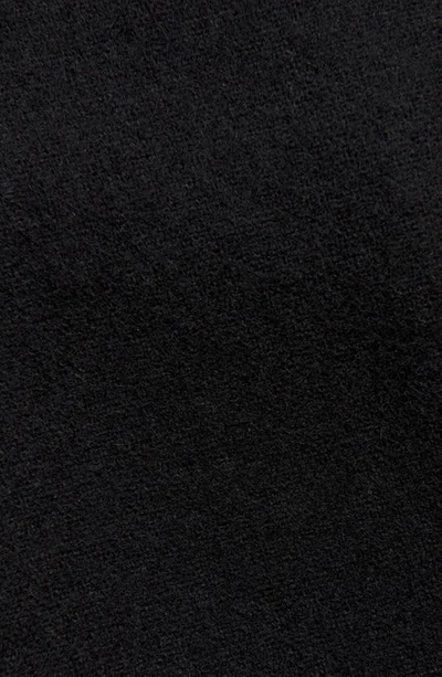 Shop Reformation Edie Long Sleeve Wool Blend Top In Black