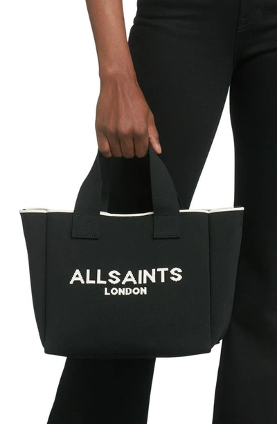 Shop Allsaints Izzy Recycled Polyester Tote In Black