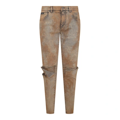 Shop Dolce & Gabbana Jeans Beige