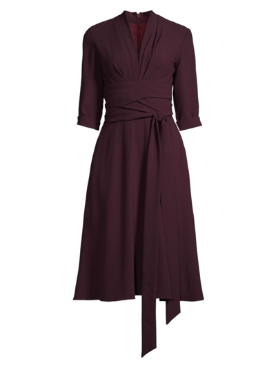 Shop Black Halo Women's Joan Turtleneck Long-sleeve Dress In Oxblood