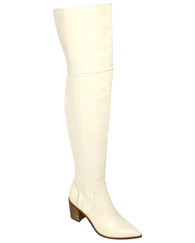 Shop Charles David Elda Leather Boot In White