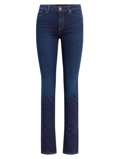 Shop Hudson Women's Nico Mid-rise Straight-leg Jeans In Requiem