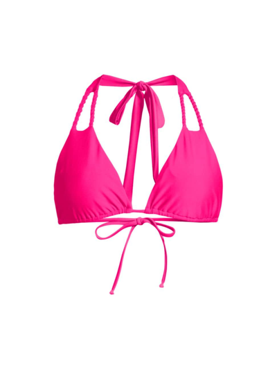 Shop Ramy Brook Women's Jane Bikini Top In Perfect Pink