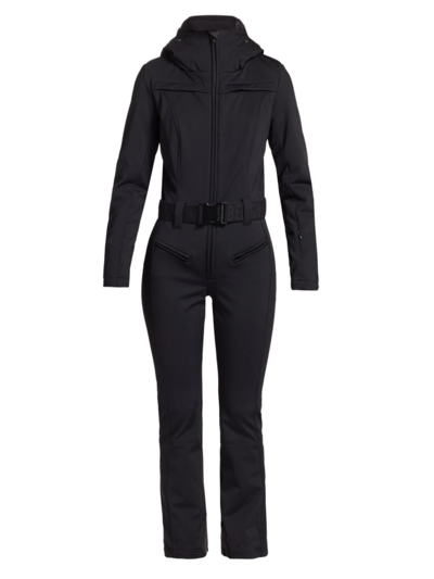 Shop Goldbergh Women's Parry Hooded Stretch Shell Ski Jumpsuit In Black