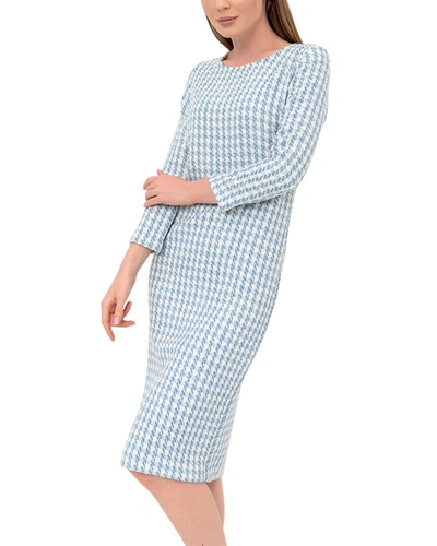 Shop Laranor 3/4-sleeve Mini Dress In Blue