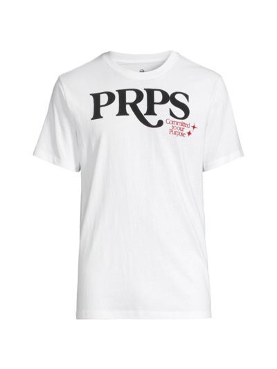 Shop Prps Men's Toolbar Graphic Cotton T-shirt In White