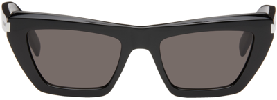Shop Saint Laurent Black Sl 467 Sunglasses In 001 Black