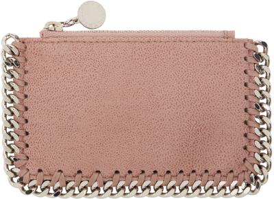 Shop Stella Mccartney Pink Falabella Card Holder In 5702 Pink