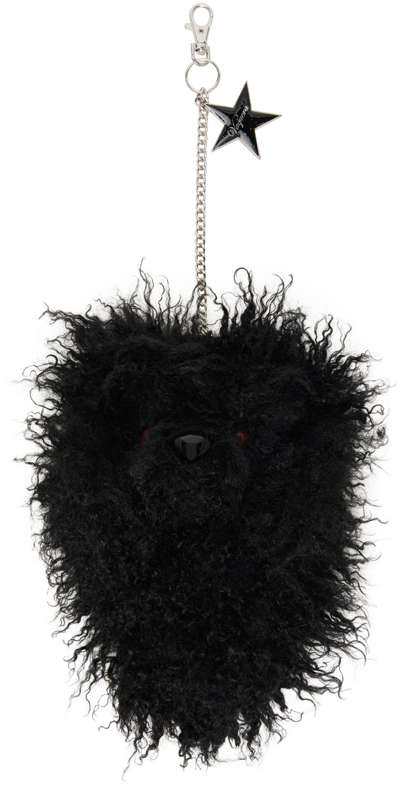 Shop Vaquera Black Furry Teddybear Keychain