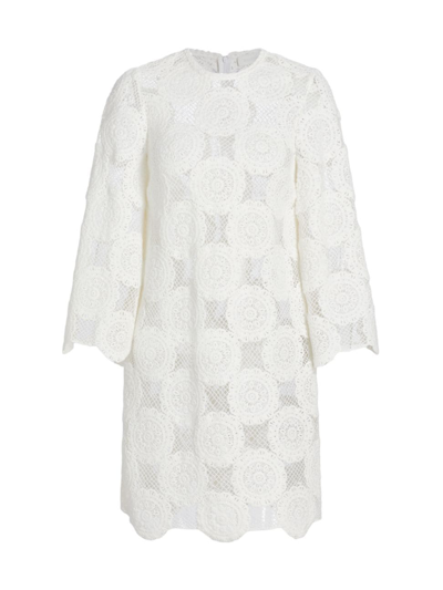 Shop Zimmermann Women's Junie Guipure Lace Cover-up Tunic Dress In Ivory