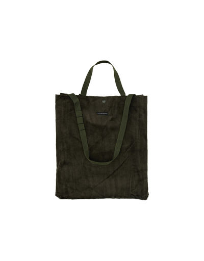 Shop Engineered Garments Designer Men's Bags "all Tote" Bag In Vert