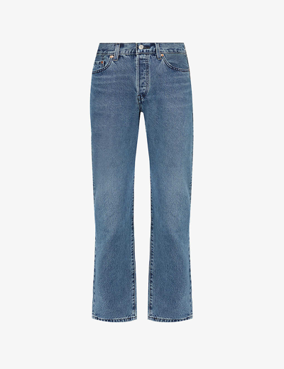 Shop Levi's Levis Women's Multiple Dimensions 501 Straight-leg Mid-rise Jeans