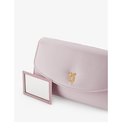 Shop Launer Women's Pink Satin Tosca Detachable-strap Satin Clutch Bag