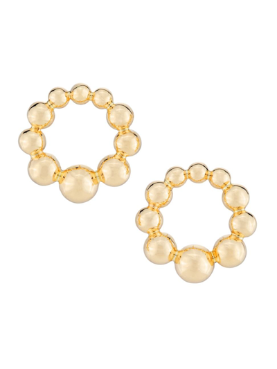 Shop Saks Fifth Avenue Women's 14k Yellow Gold Hoop Earrings