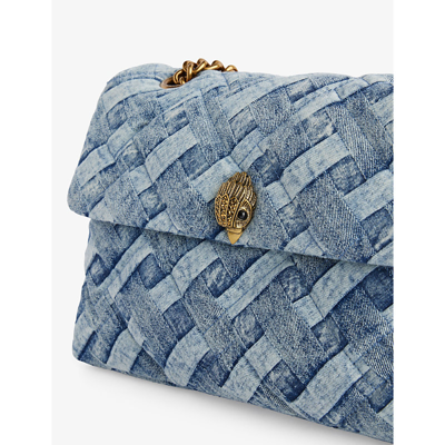 Kurt Geiger Womens Mini Kensington Denim Cross Body Bag In Blue