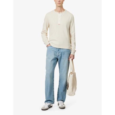 Shop Polo Ralph Lauren Mens Liem V2 Rigid Den Straight-leg High-rise Recycled-denim Jeans