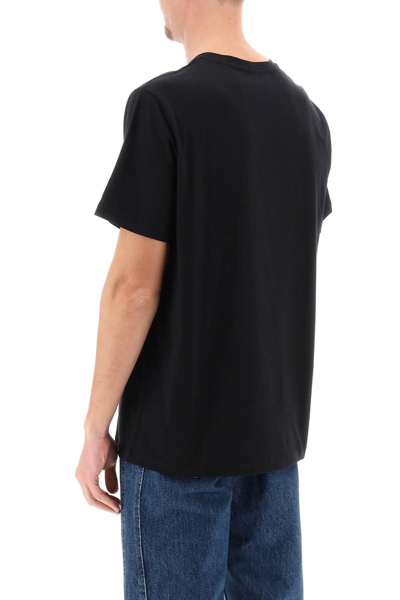 Shop Apc Item T-shirt With Logo Print In Black