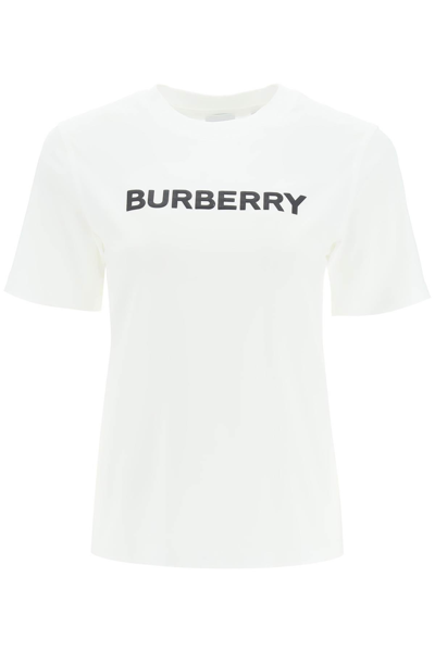 Shop Burberry T-shirt With Logo Print In White