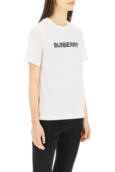Shop Burberry T-shirt With Logo Print In White