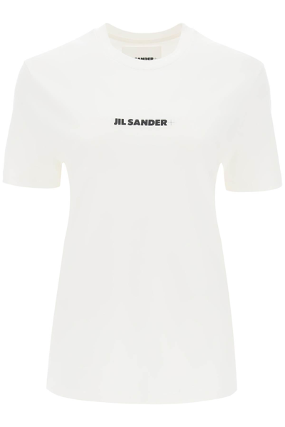 Shop Jil Sander T-shirt With Lettering Print In White
