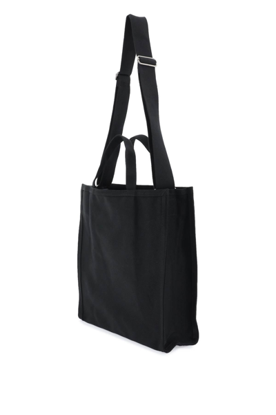 Shop Apc Récupération Canvas Shopping Bag In Black