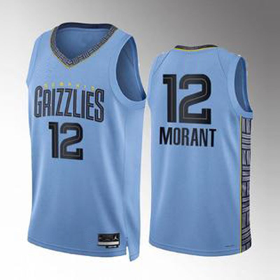 Shop Sheshow 2023 Men's Memphis Grizzlies Ja Morant Jersey Blue