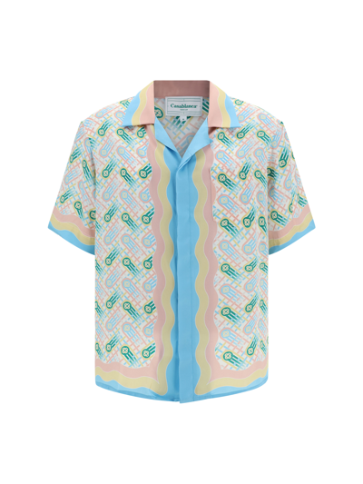 Shop Casablanca Shirt In Ping Pong Print